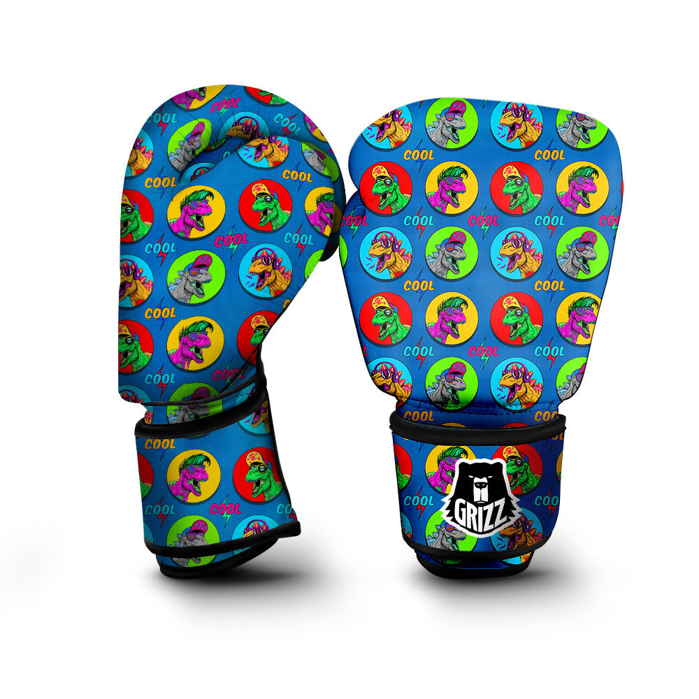 Dinosaurs Pop Art Print Pattern Boxing Gloves-grizzshop