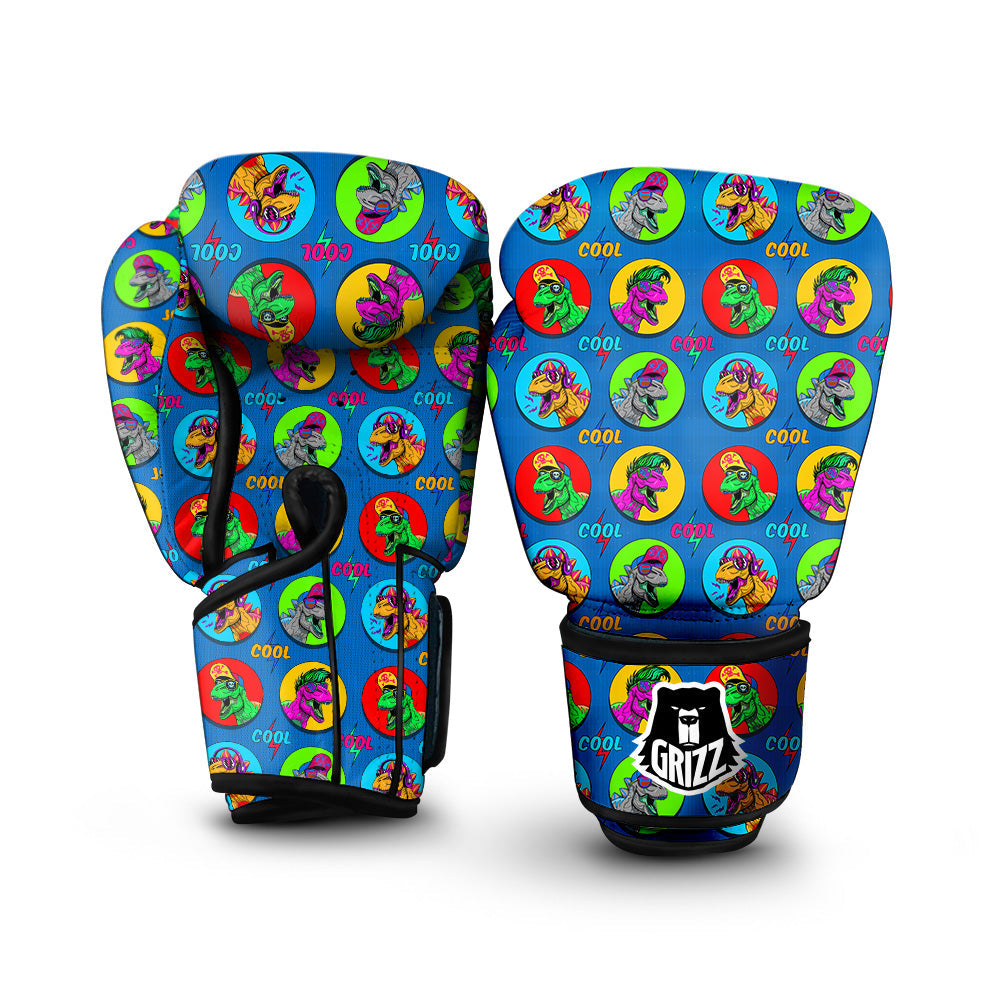 Dinosaurs Pop Art Print Pattern Boxing Gloves-grizzshop