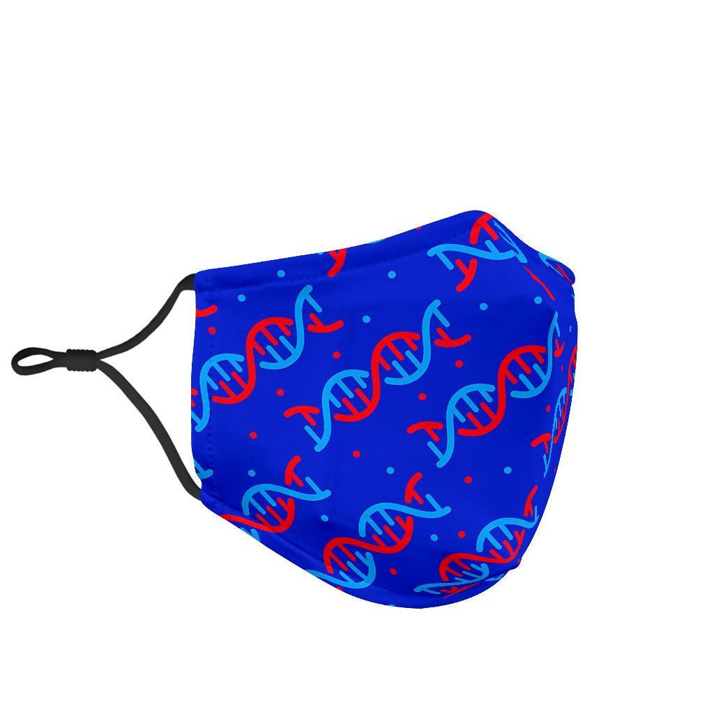 Dna Pattern Print Face Mask-grizzshop