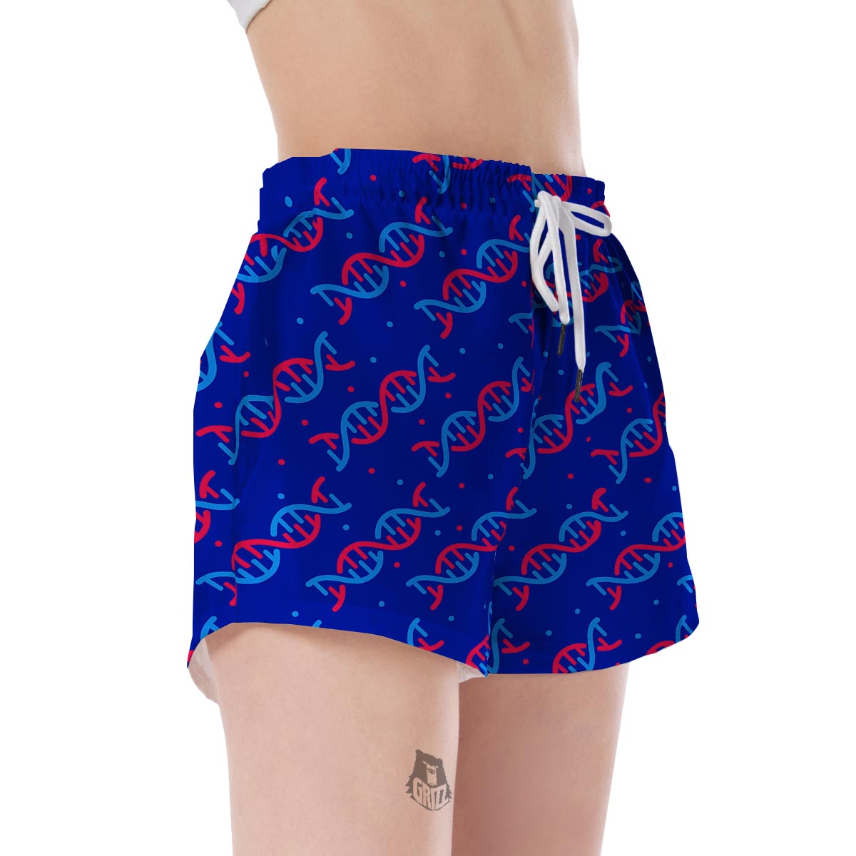 Dna Pattern Print Women's Shorts-grizzshop