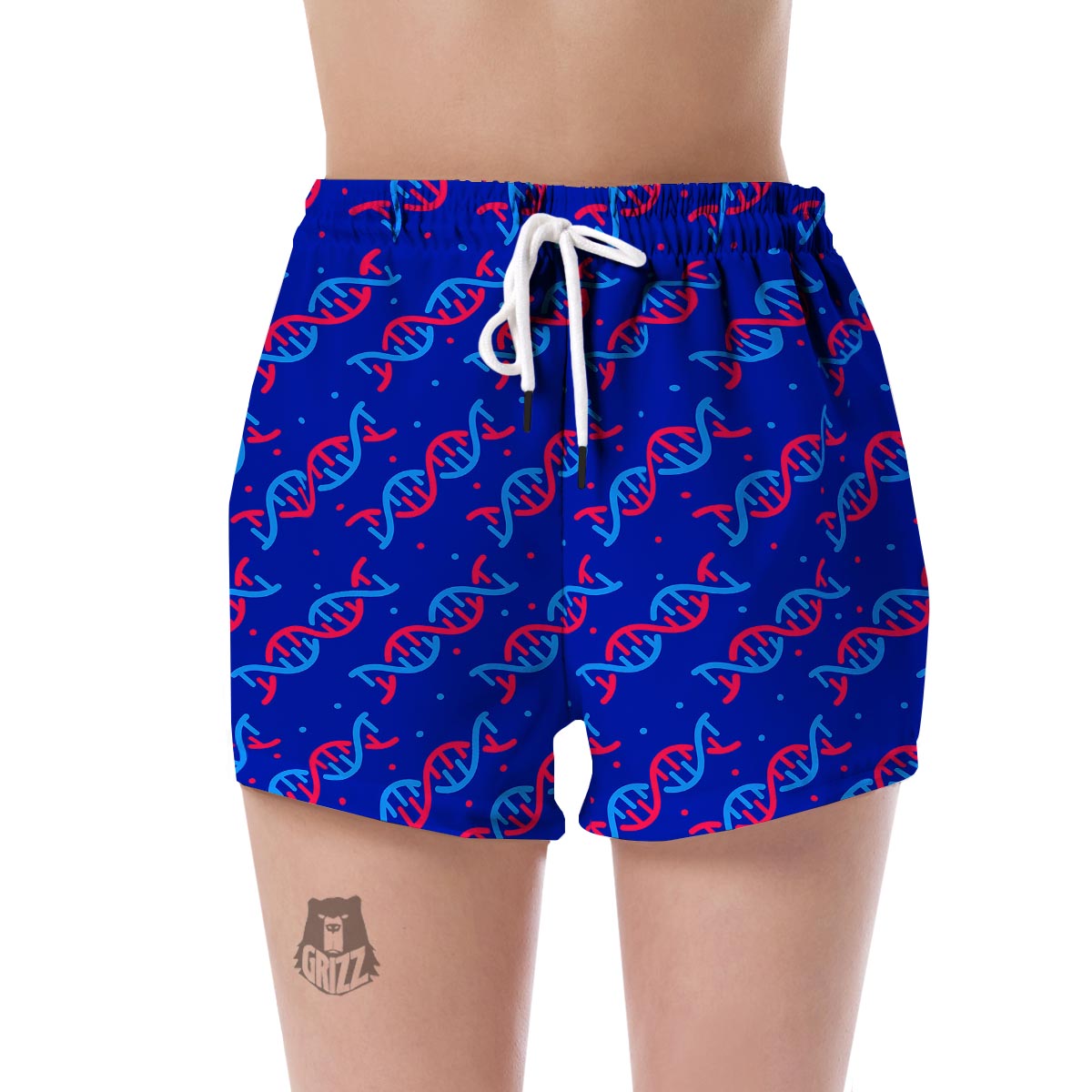 Dna Pattern Print Women's Shorts-grizzshop