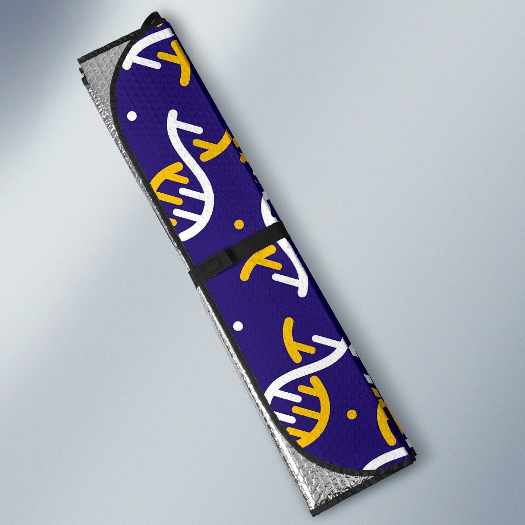 Dna Print Pattern Car Sun Shade-grizzshop