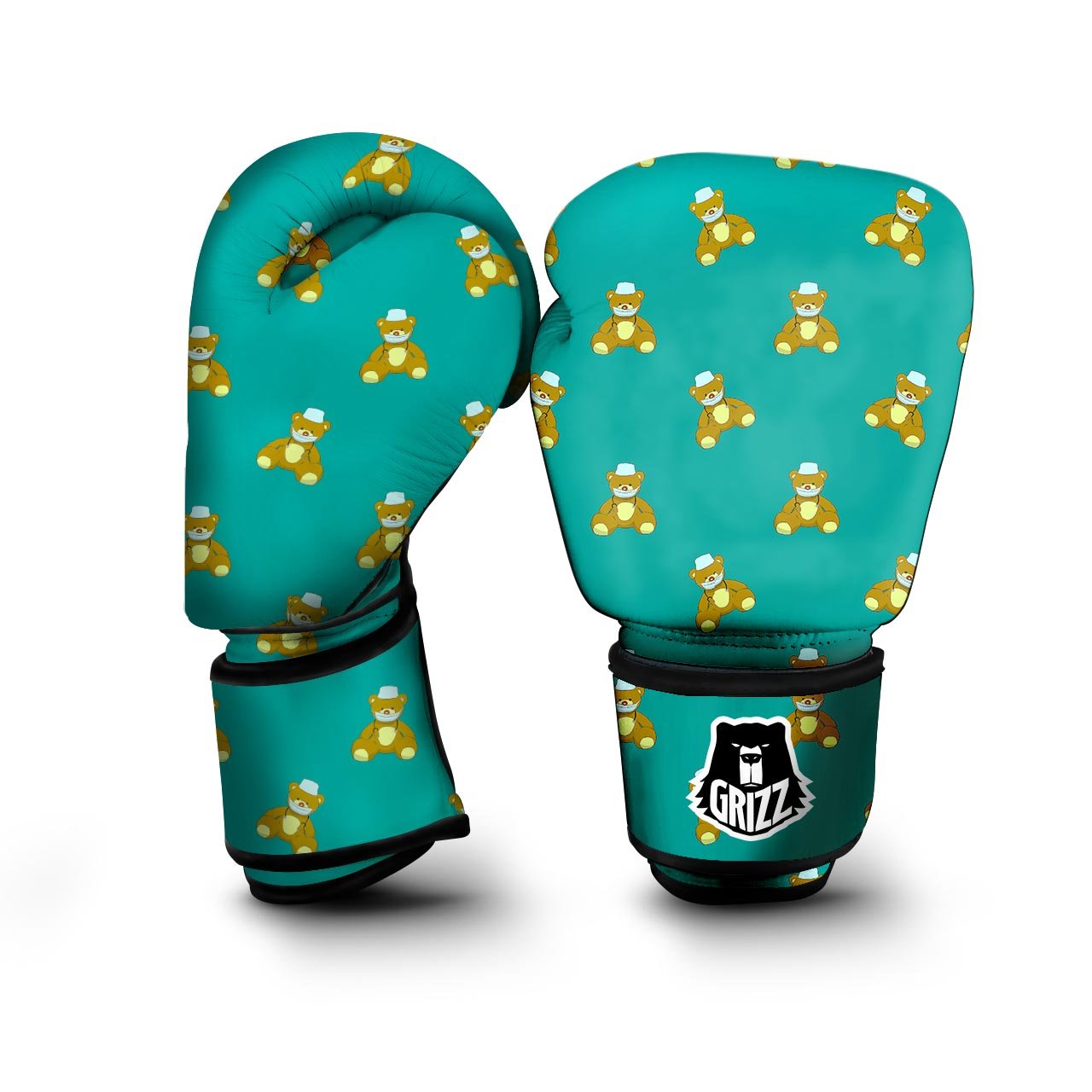 Doctor Teddy Bear Print Pattern Boxing Gloves-grizzshop