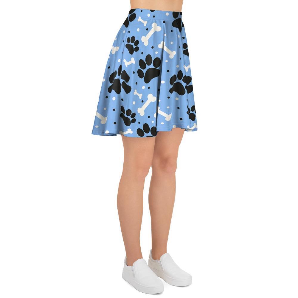 Dog Bone Paw Women's Skirt-grizzshop