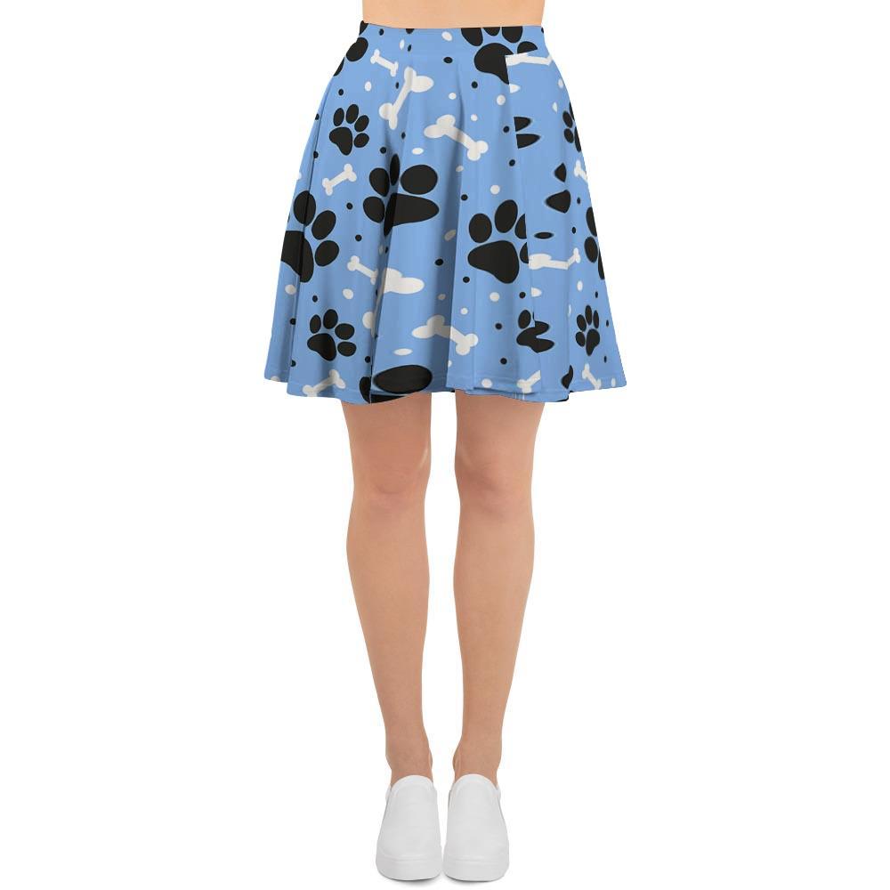 Dog Bone Paw Women's Skirt-grizzshop