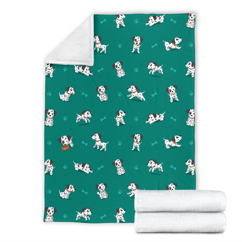 Dog Dalmatian Puppy Pattern Print Blanket-grizzshop