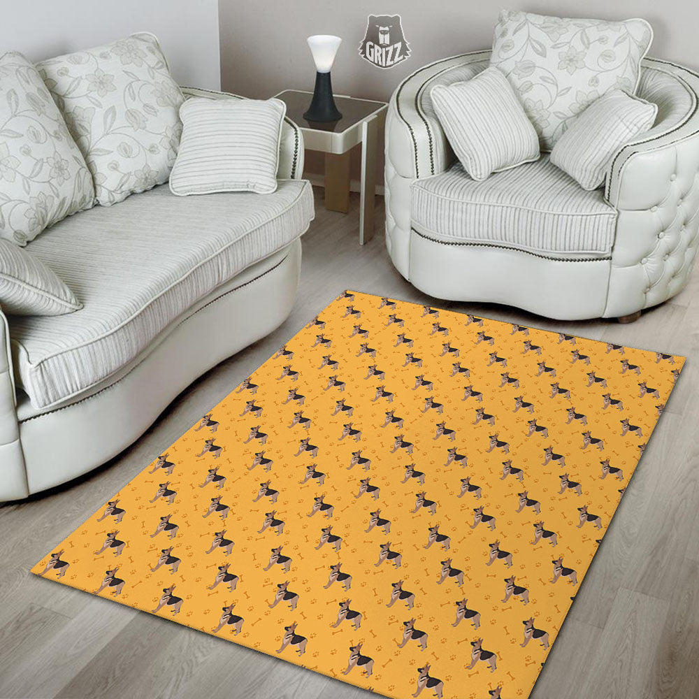 Dog German Shepherd Print Pattern Floor Mat-grizzshop