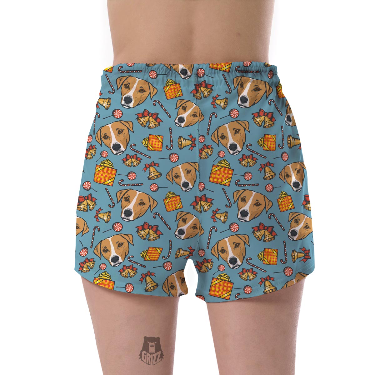 Dog Jack Russell Pattern Print Women's Shorts-grizzshop