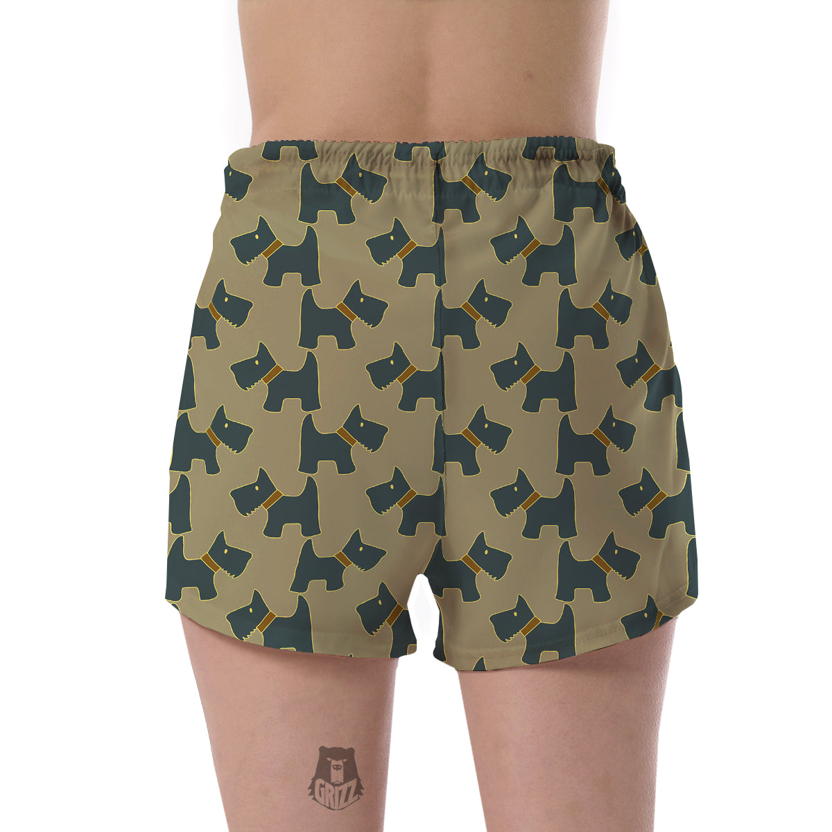 Dog Westie Pattern Print Women's Shorts-grizzshop