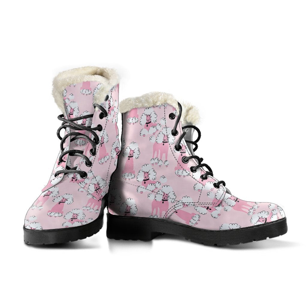 Dog Poodle Print Pattern Comfy Winter Boots-grizzshop