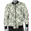 Dollar Money Pattern Print Men's Bomber Jacket-grizzshop