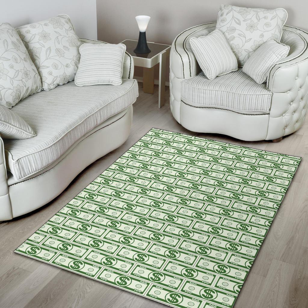 Dollar Money Print Pattern Floor Mat-grizzshop