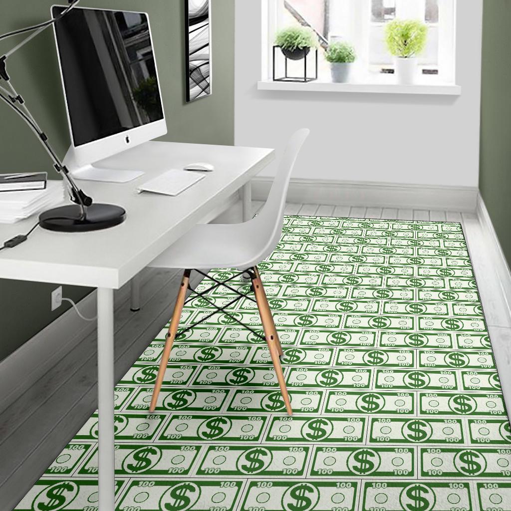 Dollar Money Print Pattern Floor Mat-grizzshop