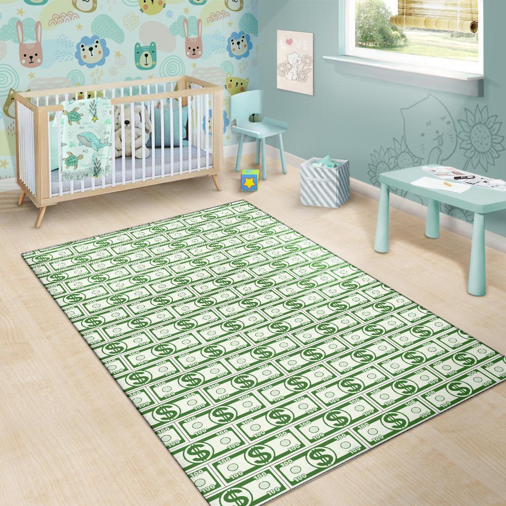 Dollar Money Print Pattern Floor Mat-grizzshop