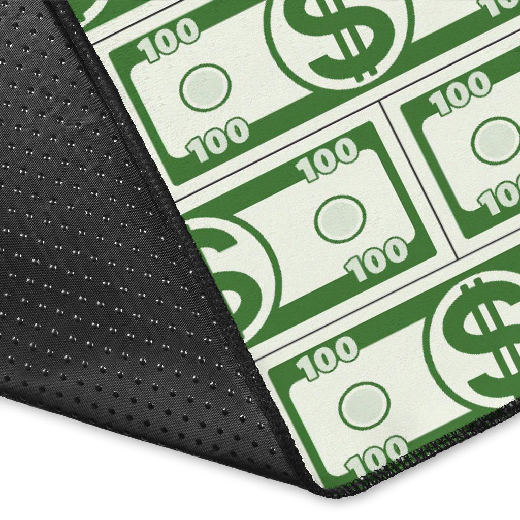 Dollar Money Print Pattern Floor Mat-grizzshop