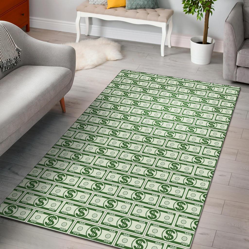 Dollar Money Print Pattern Floor Mat-grizzshop