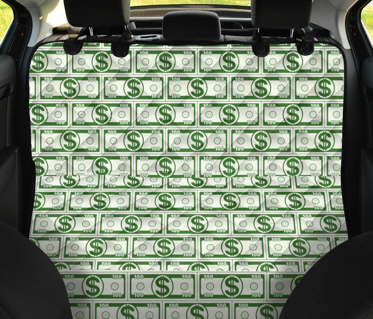 Dollar Money Print Pattern Pet Car Seat Cover-grizzshop
