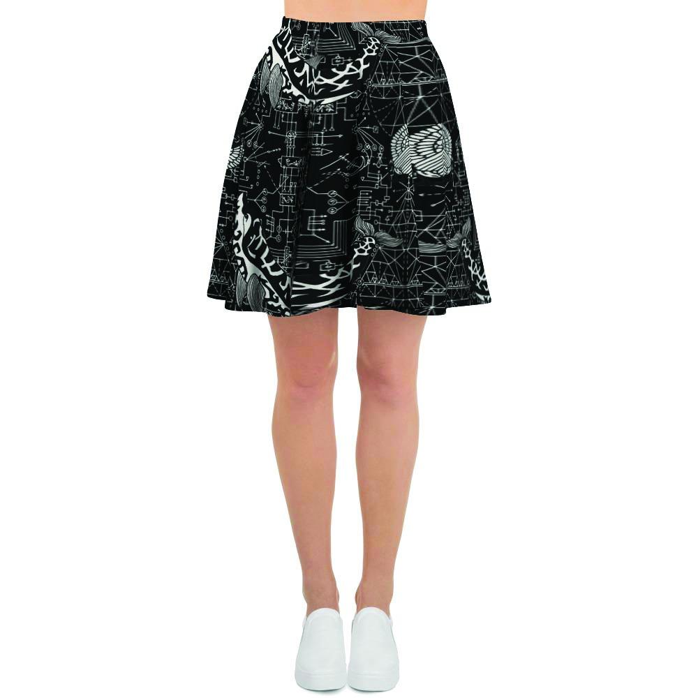 Dolphin Gothic Witch Women's Skirt-grizzshop
