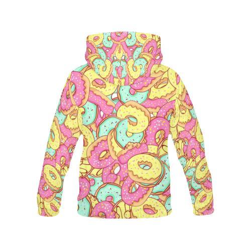 Donut Colorful Pattern Print Men Pullover Hoodie-grizzshop