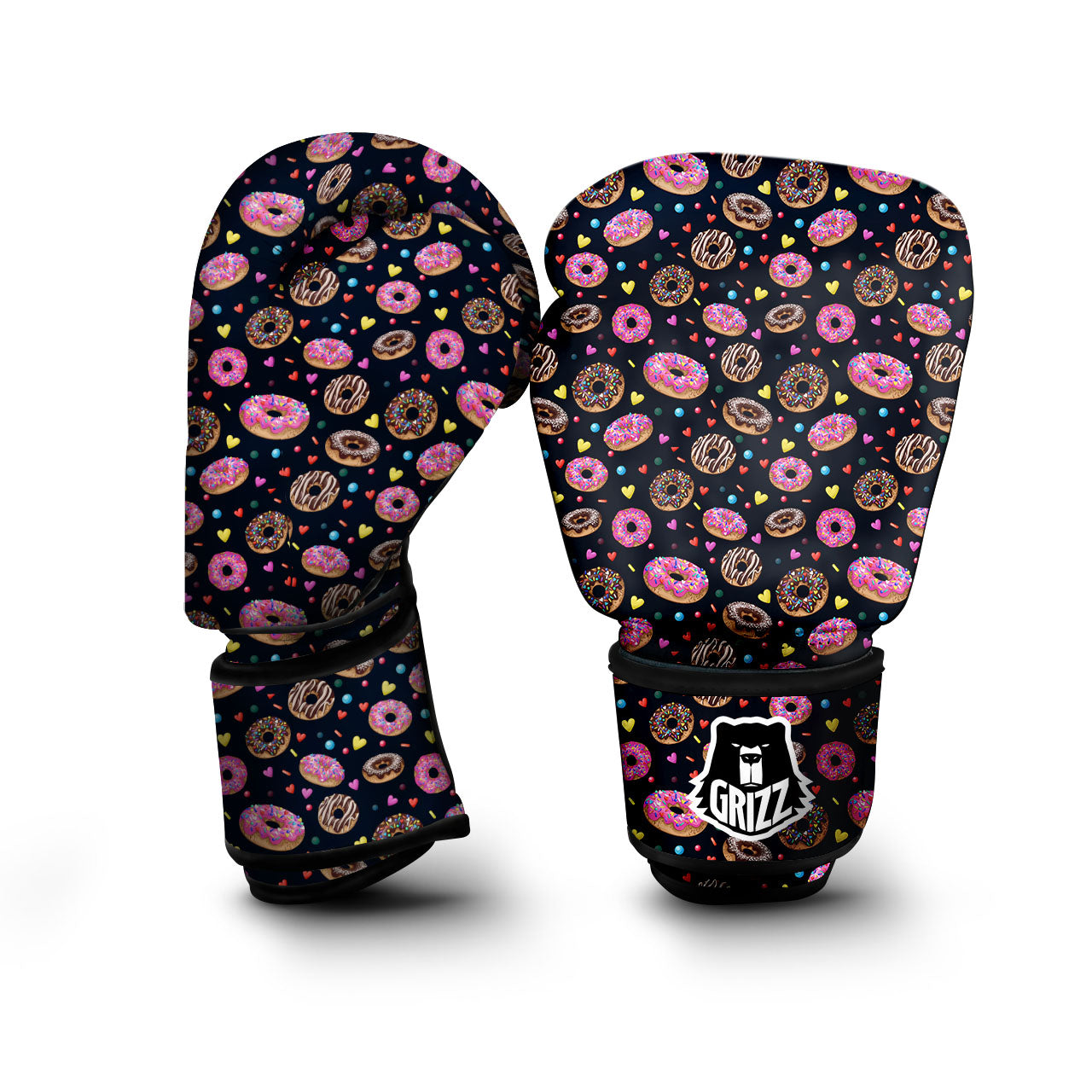 Donut Glaze Print Pattern Boxing Gloves-grizzshop