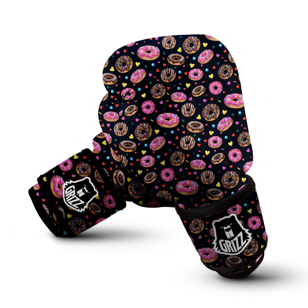 Donut Glaze Print Pattern Boxing Gloves-grizzshop