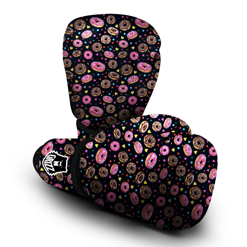 Donut Glaze Print Pattern Boxing Gloves-grizzshop