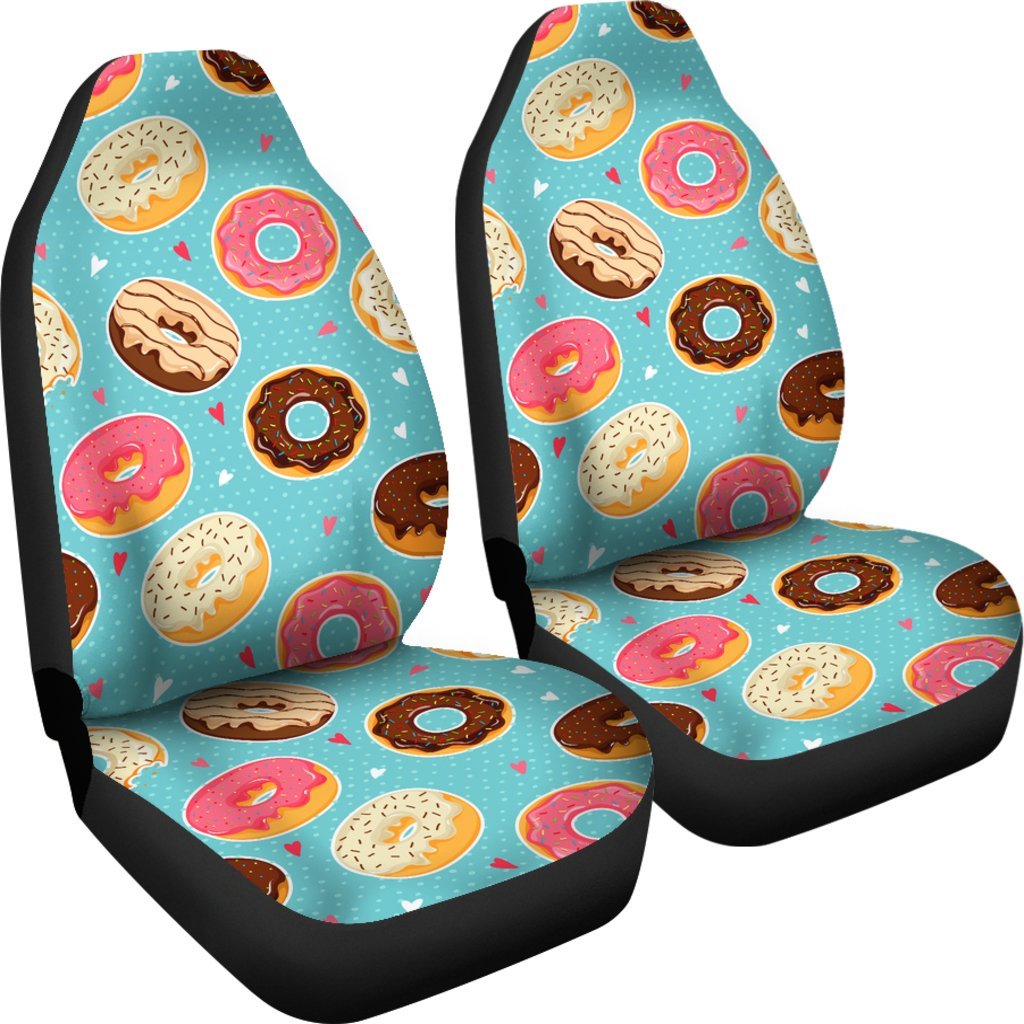 Donut Pattern Print Universal Fit Car Seat Cover-grizzshop