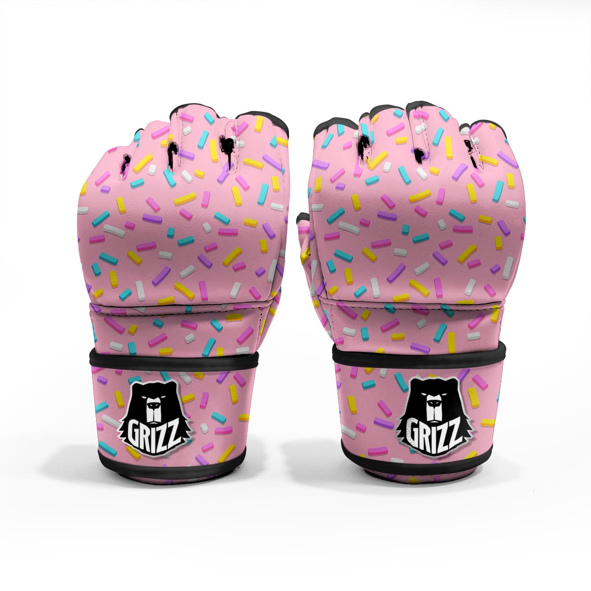 Donut Sprinkles Print Pattern MMA Gloves-grizzshop