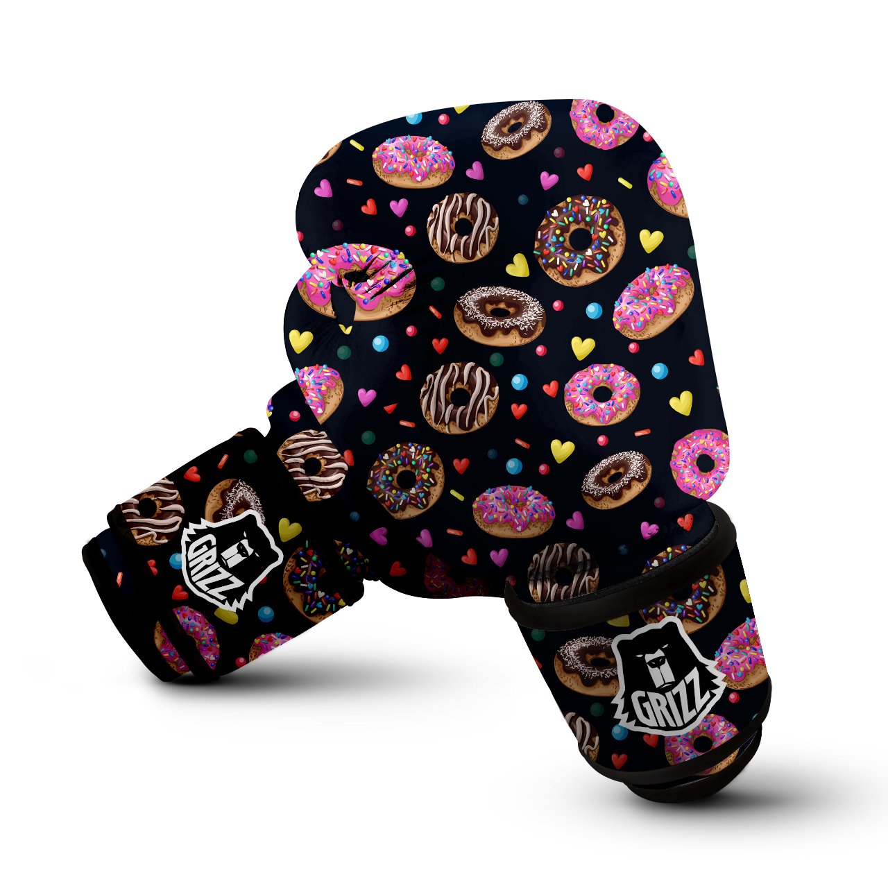 Donut Yummy Print Pattern Boxing Gloves-grizzshop