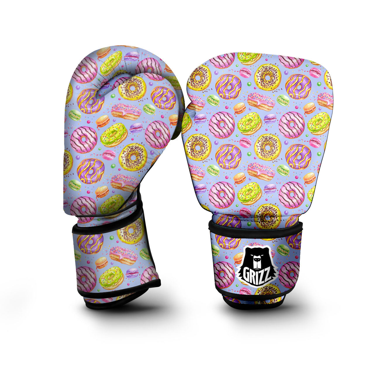 Donuts Print Pattern Boxing Gloves-grizzshop