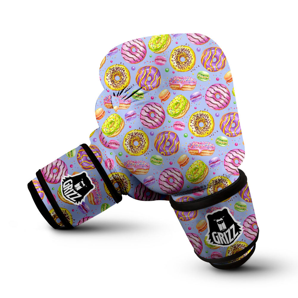 Donuts Print Pattern Boxing Gloves-grizzshop