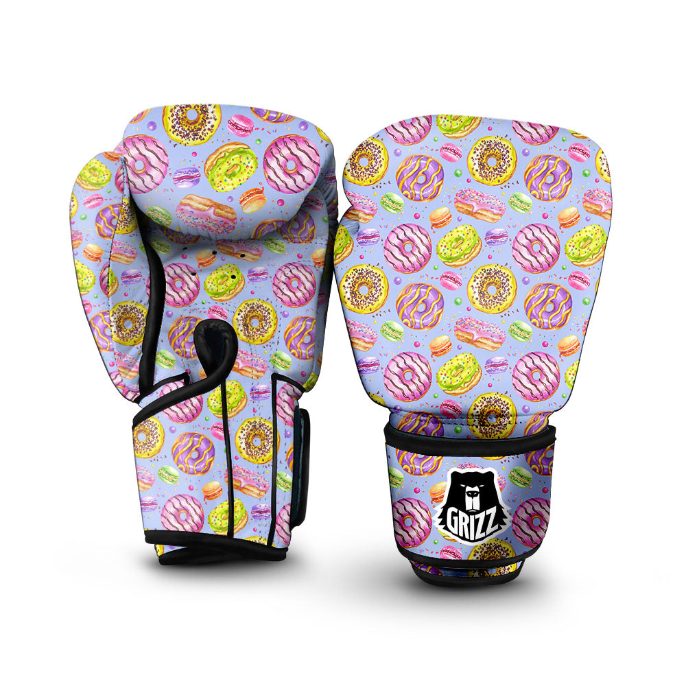 Donuts Print Pattern Boxing Gloves-grizzshop