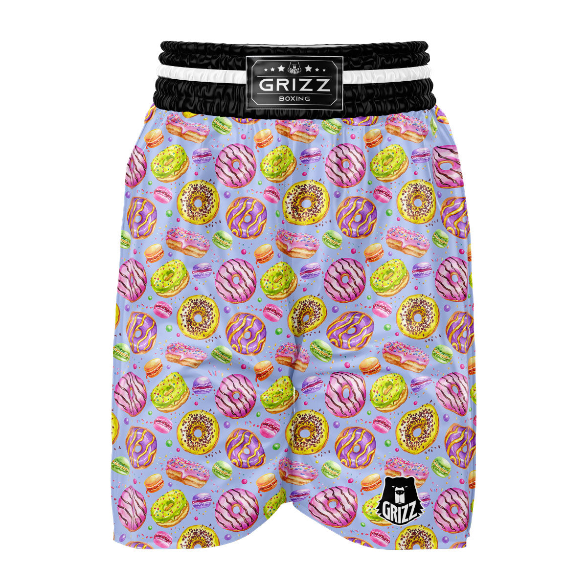 Donuts Print Pattern Boxing Shorts-grizzshop