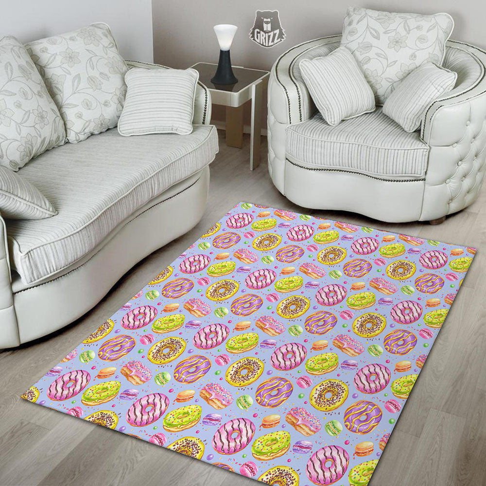 Donuts Print Pattern Floor Mat-grizzshop