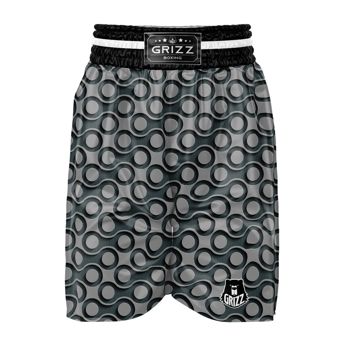 Dot 3D Geometric Print Pattern Boxing Shorts-grizzshop