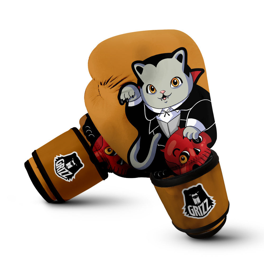 Dracula Cute Cat Print Boxing Gloves-grizzshop