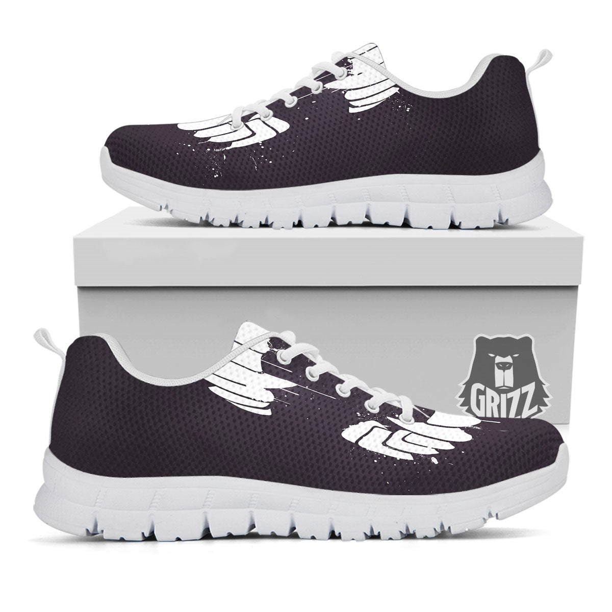 Dracula Fang Print White Sneaker-grizzshop