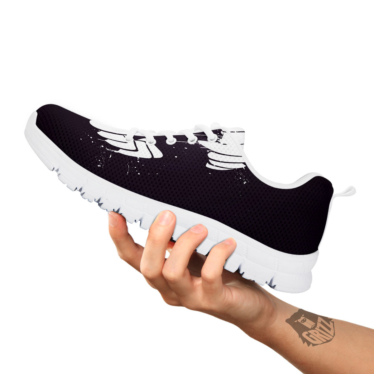 Dracula Fang Print White Sneaker-grizzshop