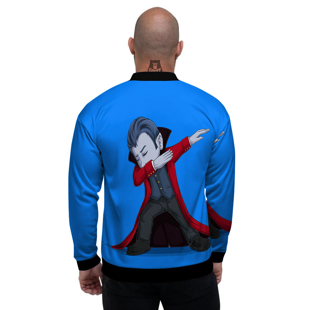 Dracula Vampire Dap Print Men's Bomber Jacket-grizzshop