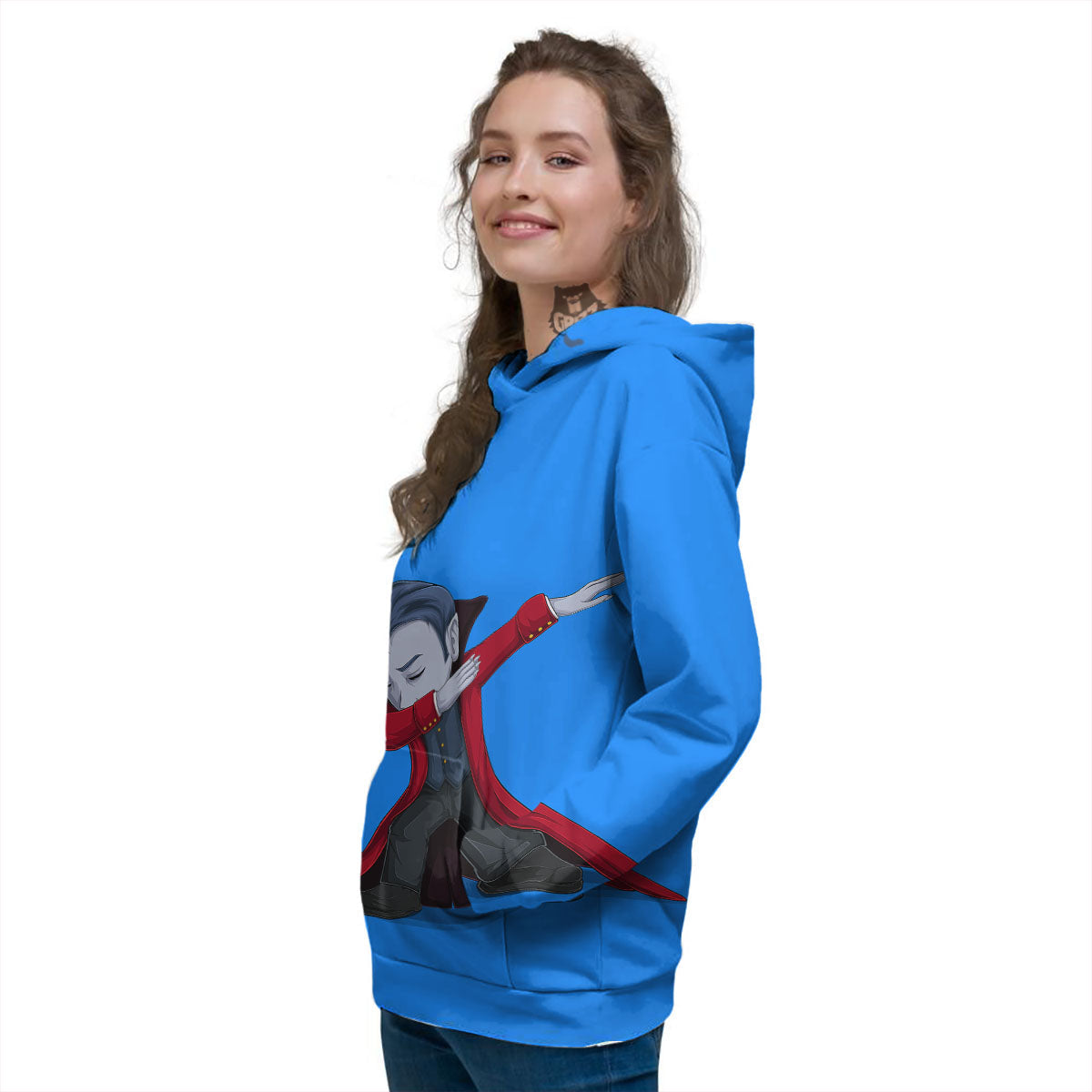 Dracula Vampire Dap Print Women's Hoodie-grizzshop