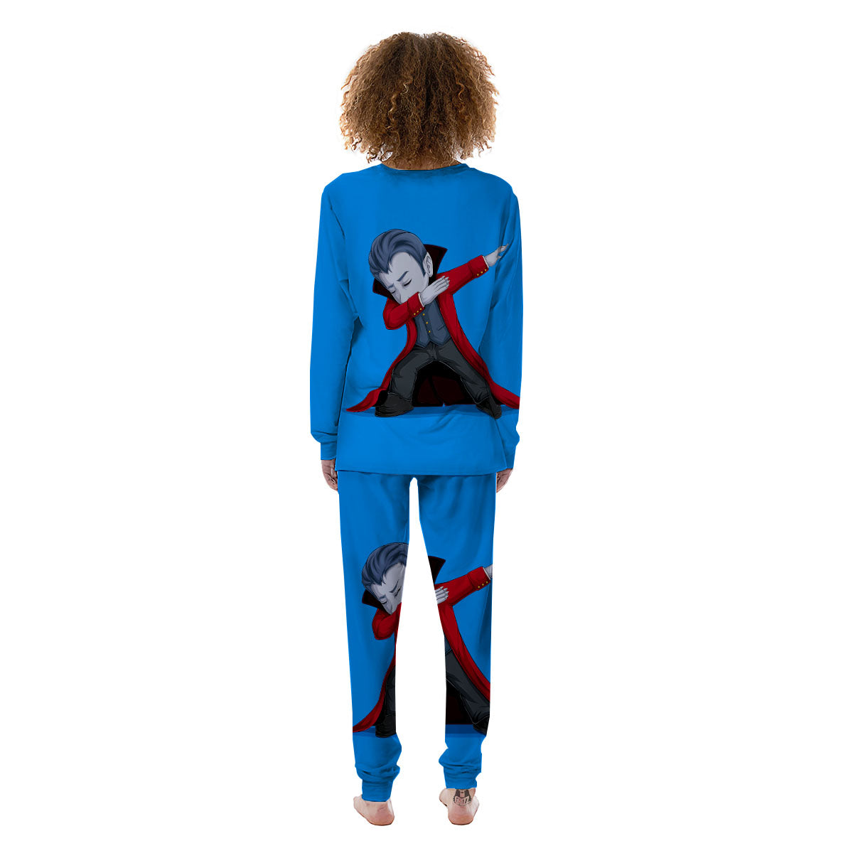 Dracula Vampire Dap Print Women's Pajamas-grizzshop