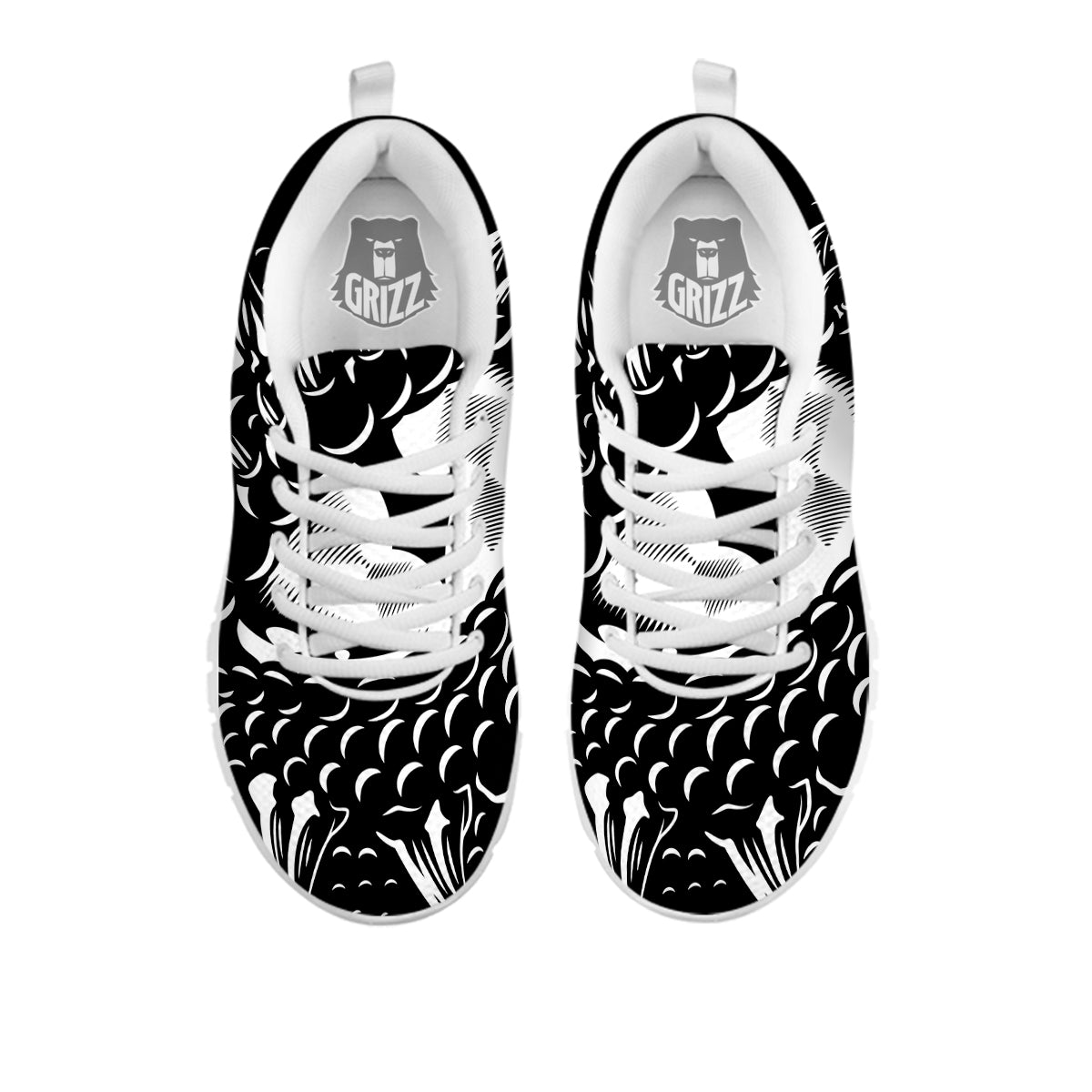 Dragon Eye Print White Sneaker-grizzshop