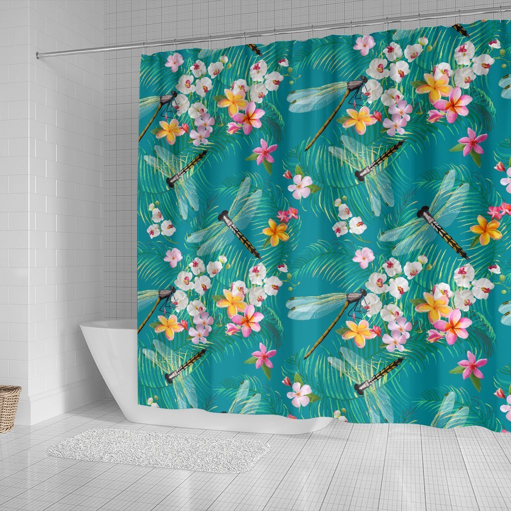 Dragon Fly Bathroom Shower Curtain-grizzshop