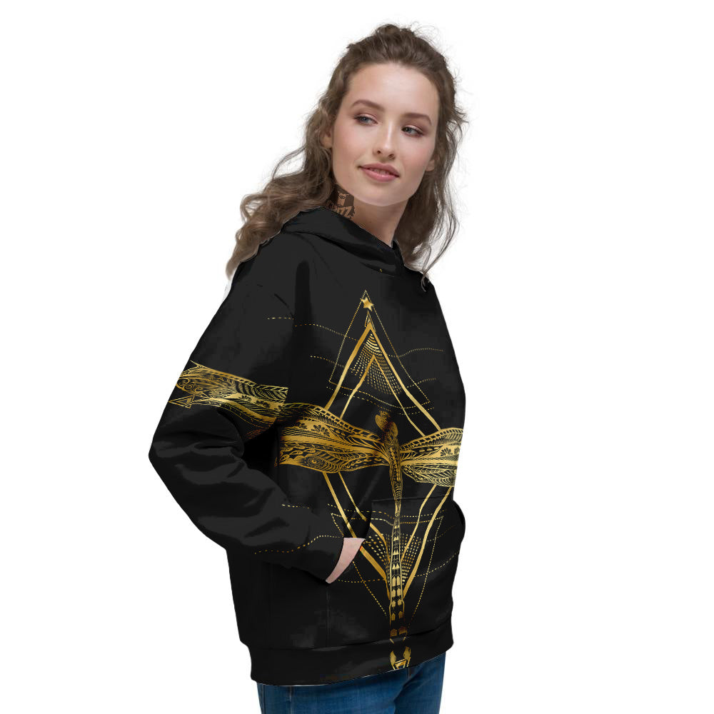 Dragonfly Boho Spiritual Print Women's Hoodie-grizzshop