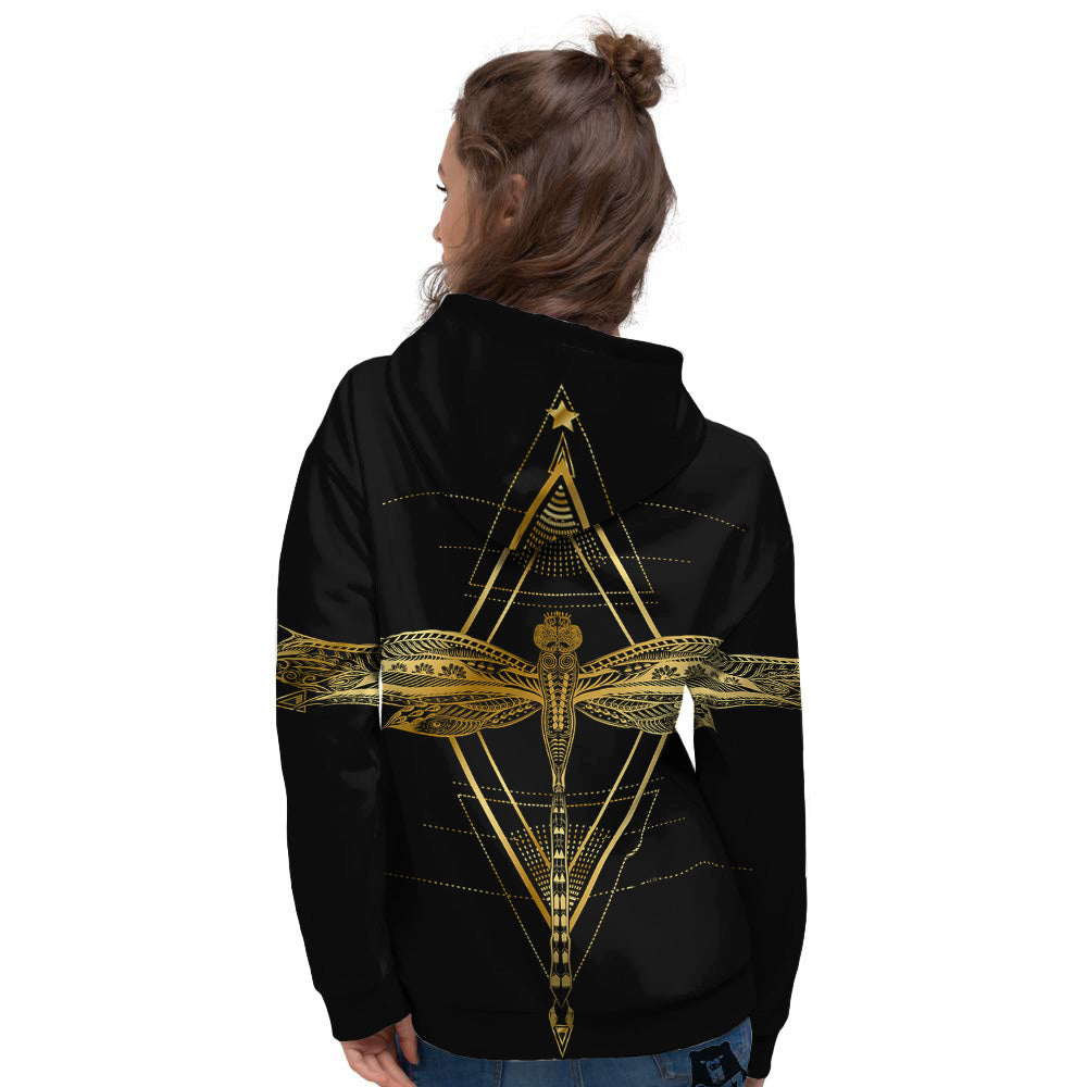 Dragonfly Boho Spiritual Print Women's Hoodie-grizzshop