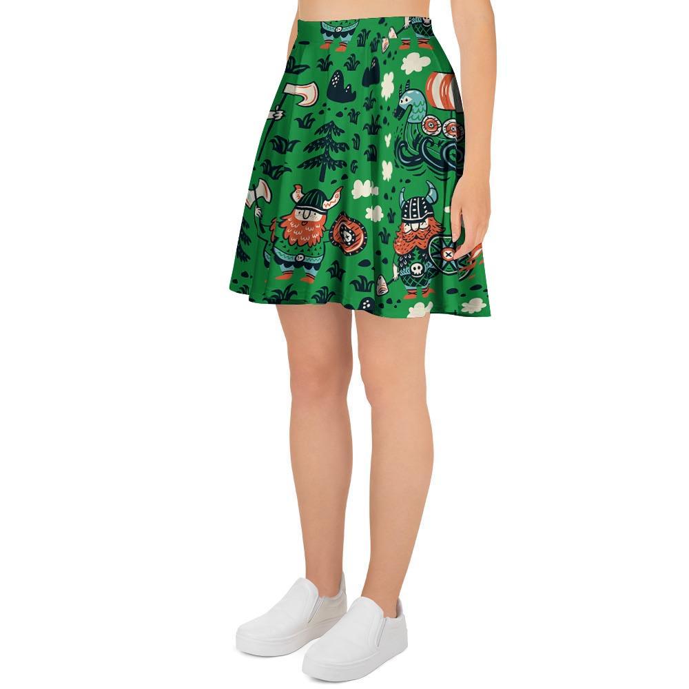Drakkar Dragon Viking Women's Skirt-grizzshop