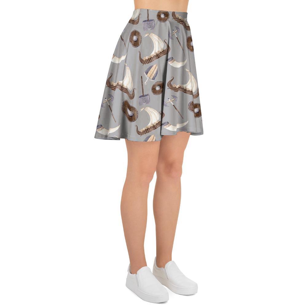 Drakkar Viking Ship Women's Skirt-grizzshop