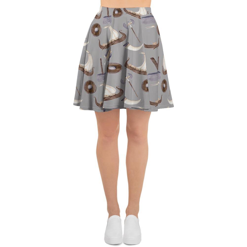 Drakkar Viking Ship Women's Skirt-grizzshop