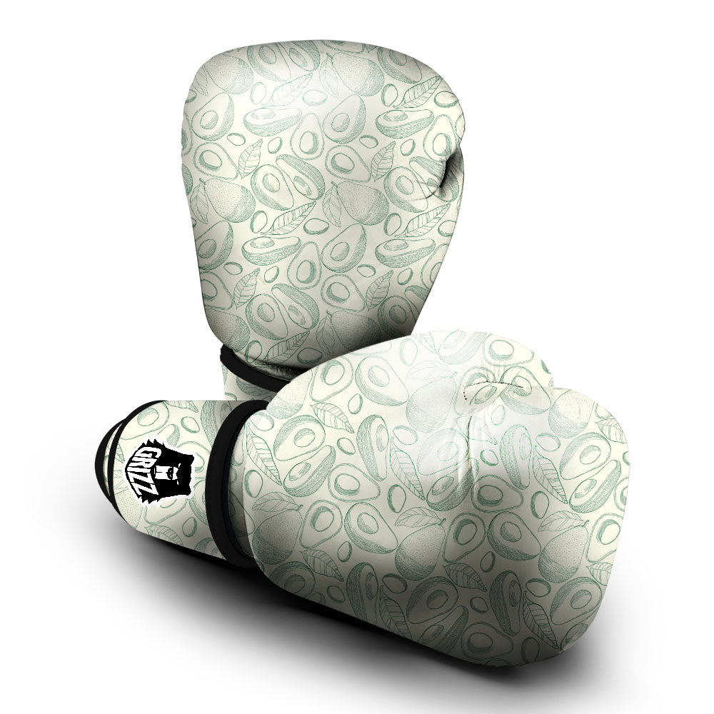 Drawing Avocado Cut In Half Print Boxing Gloves-grizzshop