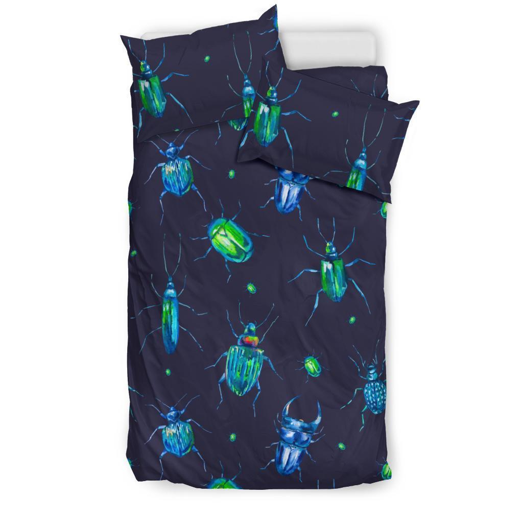 Drawing Bug Pattern Print Duvet Cover Bedding Set-grizzshop